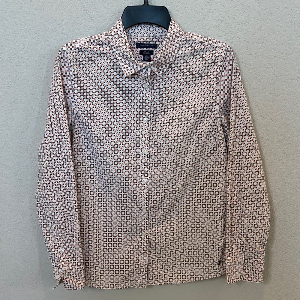 Tommy Hilfiger Stretch Logo Print Blouse